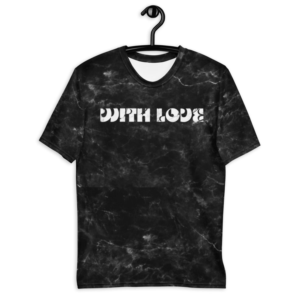 With Love - Black Marble - Men's T-shirt