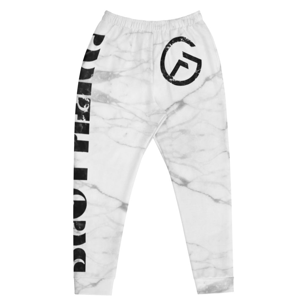 With Love - White Marble - Men's Joggers