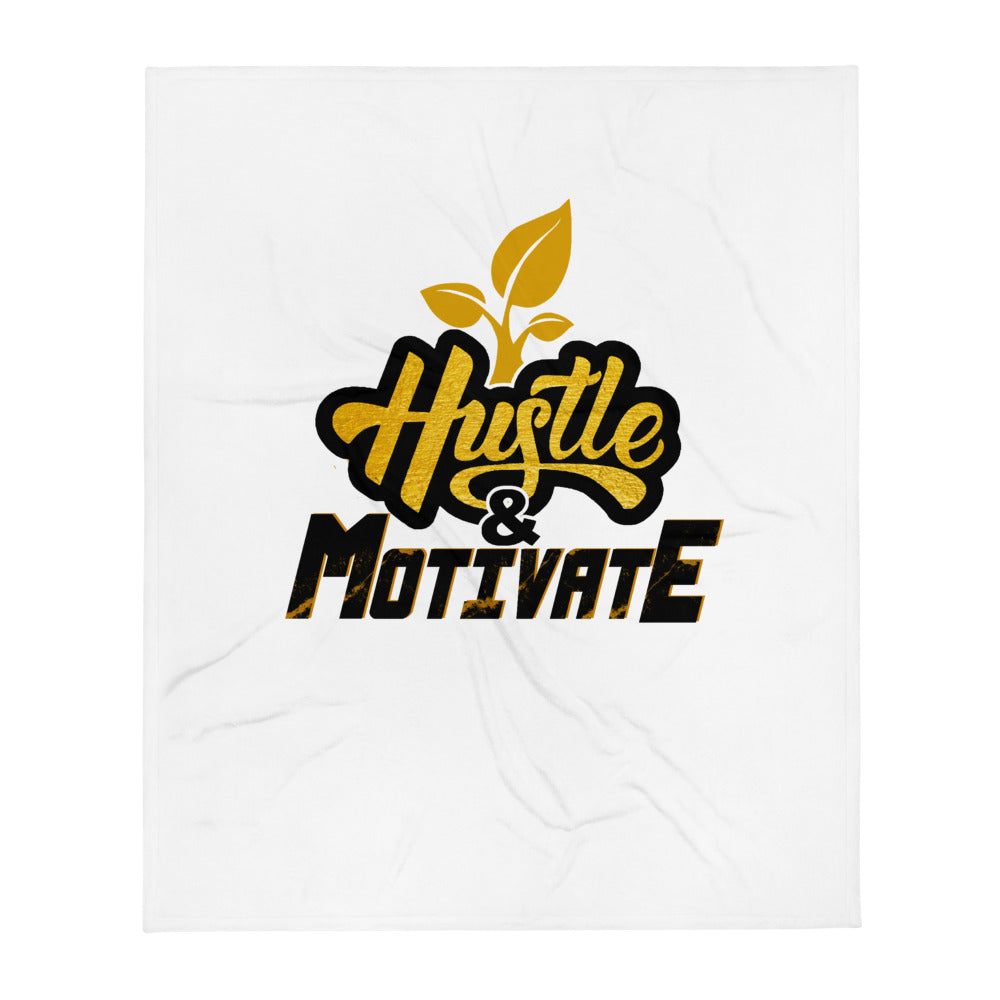 Hustle & Motivate - Throw Blanket