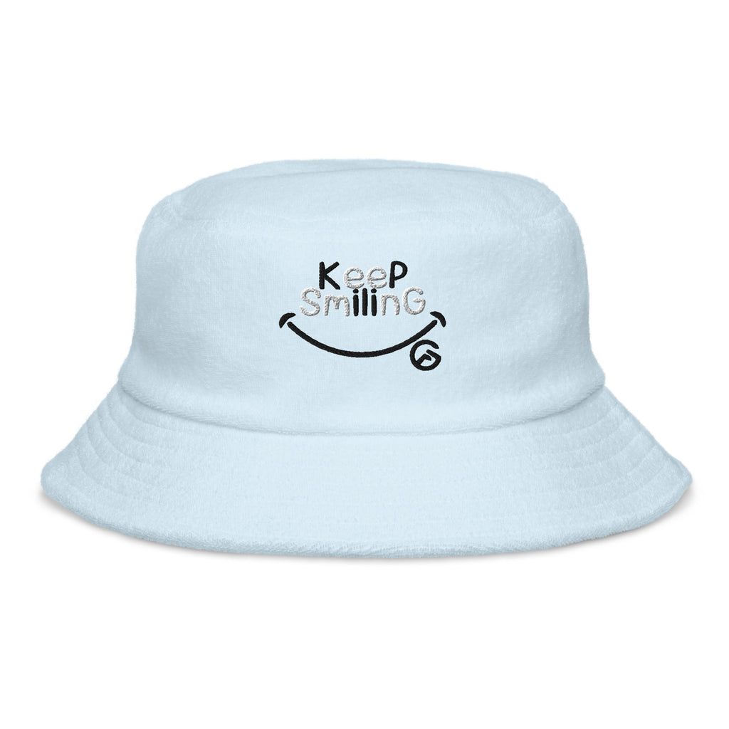 Keep Smiling - Terry cloth bucket hat