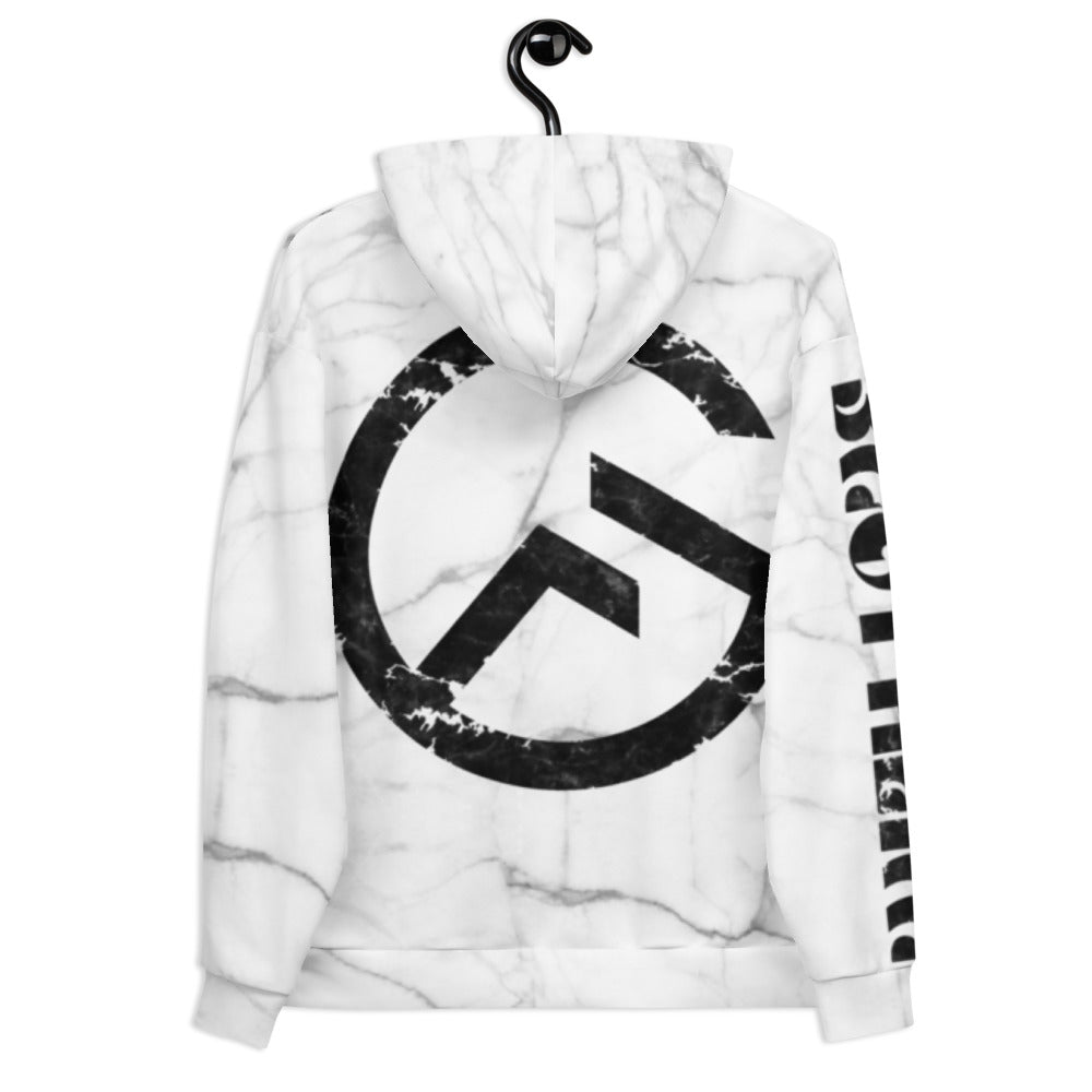 With Love White Marble - Hoodie – More Growth Co.